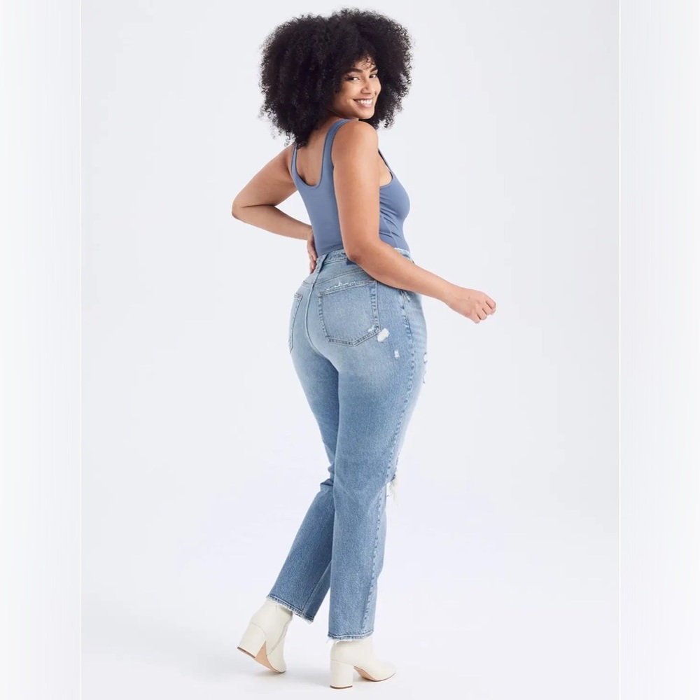 Abercrombie Curve Love High Rise Dad Jean